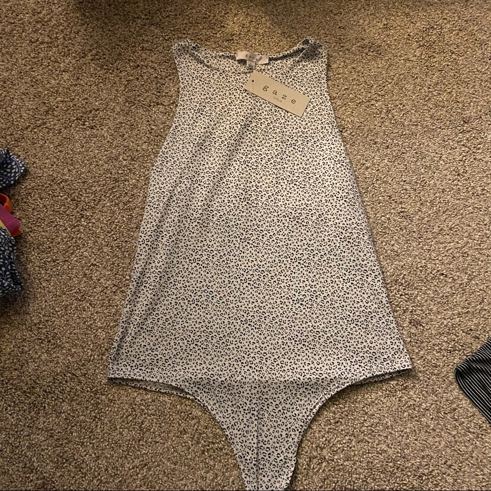 GAZE cheetah body suit
